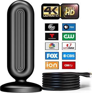 2023 Newest HD TV Antenna up 150 Miles Range-Indoor Antenna Support 4K 1080P All Older TV's & Smart TV, Digital Antenna with Amplifer Signal Booster-18 FT Premium Coaxial Cable, Welcome to consult