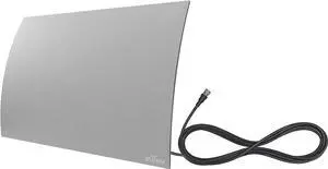 Mohu Gateway Indoor TV Antenna, Modern Curve Design, 40-Mile Range, UHF VHF, Multi-Directional, 4K UHD, NEXTGEN TV - w/Base Stand, 10ft. Cable (Grey), Welcome to consult