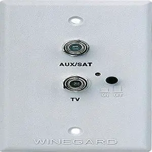 Winegard RV-7542 White Wall Plate Power Supply with Satellite and Cable Hookups for RV Antenna, Welcome to consult