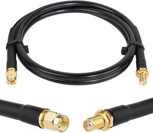 XRDS -RF 3ft SMA Male to SMA Female Coax Extension Cable, 50 Ohm KMR240 Low Loss SMA Coax Coaxial Cable with SMA Connectors for 3G/4G/5G/LTE/ADS-B/WiFi/RF/Ham/Radio (Not for TV)