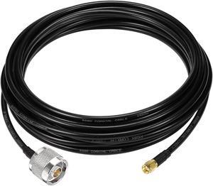 Superbat SMA to N Cable 25ft Low Loss N Male to SMA Male Cable RG8x Cable 50 Ohm for 3G/4G LTE/5G/WiFi/GPS ADS-B Radio Antenna Router Modem or Surge Arrester Use etc., Welcome to consult