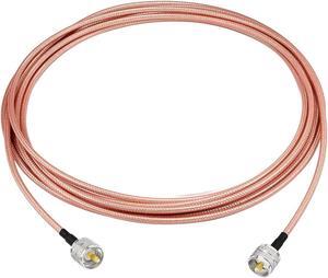 Superbat UHF Male PL-259 to UHF Male PL-259 Jumper Cable (15ft, RG142) High Power Digital Coax Cable for Outdoor HAM Radios CB Radio Antenna Analyzer Dummy Load SWR Meter, Welcome to consult