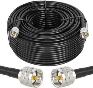 MOOKEERF RG8x Coaxial Cable 200ft,CB Coax Cable 50 Ohm,UHF PL259 Male to Male Low Loss CB Antenna Cable for CB Radio,HAM Radio,VHF Radio,SWR Meter, Antenna Analyzer, Welcome to consult