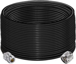 TUOLNK N Type Cable RG58 65.6ft(20M) N Male to N Female Connector Extension Cable Low Loss N Cable Male to Female Black Jumper Cable for WiFi Router 3G 4G LTE Antenna, Welcome to consult