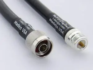 MPD Digital MPD-400 PVC Black Superflex 50 ohm Dual Shielded CB Ham ULL MPD400 Super Flex RF Coaxial Antenna Extension Cable with N Male and N Female Connectors, 2FT, Welcome to consult