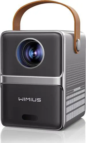 Mini Projector with 5GWiFi and Bluetooth, WIMIUS 1080P Outdoor Projector, Portable Movie Projector, 300" Screen, Compatible with iOS/Android/TV Stick/HDMI/PS5