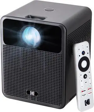 KODAK FLIK HD10 1080p Smart Projector, Android TV, Voice Remote, Black KODAK FLIK HD10 1080p Smart Projector, Android TV, Voice Remote, Black