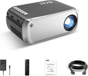 Mini Projector Projector Full HD 1080p Supported Portable Phone Projector Compatible with iOS/ Android Smartphone/ Laptop/ PS4 Movie Projector with HDMI/ USB Interfaces for Home Theater