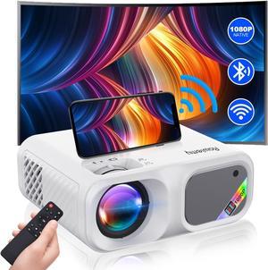  Customer reviews: Smart Projector 4K Android System, 15000Lm  Mini Projector with WiFi and Bluetooth, 4K Outdoor Projector Max 300”  Digital ±45° 4D Keystone Zoom Support, Compatible with Phone, TV Stick,  Game
