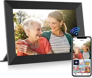 FANGOR 10.1 Inch WiFi Digital Picture Frame 1280x800 HD IPS Touch Screen, Electronic Smart Photo Frame with 16GB Storage, Auto-Rotate, Instantly Share Photos/Videos and Send Best Wishes from Anywhere