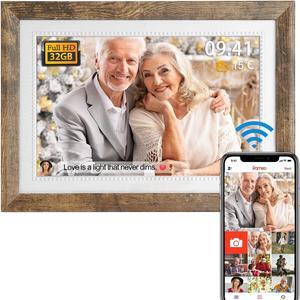 FRAMEO Digital Picture Frame 10.1-inch WiFi Digital Photo Frame 1280 * 800 IPS HD Color Touch Screen easyto Set 32GB Storage Free Share Photos and Videos Through FRAMEO app Anytime Anywhere