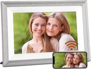Ciowain Digital Picture Frame,WiFi Digital Photo Frame,IPS LCD Touch Screen,16GB Storage, Auto-Rotate,Share Photos and Videos from Anywhere Instantly via FREMEO APP (10.1 Inch High-Grade Grey)