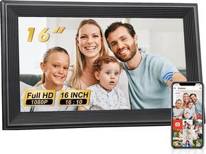 Livingpai 16 inch WiFi Digital Picture Frame, Touch Screen Smart Digital Photo Frame with 32GB Storage, Electronic Picture Frame Easy to Share Photos and Videos via Frameo App, Welcome to consult