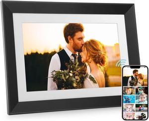 Digital Picture Frame - Benibela 10.1 Inch WiFi AI Smart Electronic Digital Photo Frame, Touch Screen, 32GB, Auto-Rotate, AI Recognition, 2 Filter Modes, Share Video via Email App USB, Wall Mountable