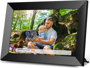 BOFIDAR Digital Photo Frame, WiFi Digital Picture Frames with 10.1 Inch Touch Screen, Instantly Share Photos Anywhere via Frameo APP, 16GB Smart Picture Frame for Grandma,Wall Mountable,Black