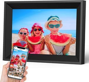 FRAMEO Digital Picture Frame 10.1 Euker WiFi Digital Photo Frames IPS Touch Screen, 16GB Storage, Share Photos/Videos Instantly and Remotely via Free Frameo, Great Gifts for Friends and Family