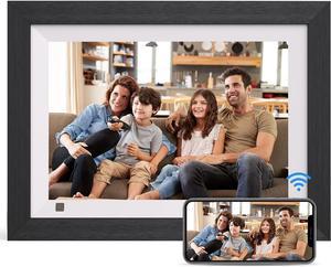 Canupdog 10.1 WiFi Digital Picture Frame, IPS Touch Screen Smart Cloud  Digital Photo Frame with 16GB Storage, Wall Mountable, Auto-Rotate, Motion