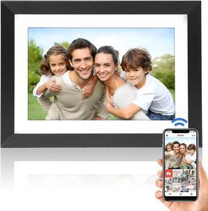 Canupdog 10.1 WiFi Digital Picture Frame, IPS Touch Screen Smart Cloud  Digital Photo Frame with 16GB Storage, Wall Mountable, Auto-Rotate, Motion