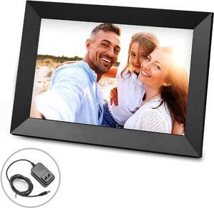 iHome WiFi Digital Picture Frame Compatible with Frameo App, 16G Digital Photo Frame with Secure Image Sharing for Tabletop or Wall Mount  Black (IPF1016B), Welcome to consult