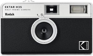 KODAK EKTAR H35 Half Frame Film Camera, 35mm, Reusable, Focus-Free, Lightweight, Easy-to-Use (Black) (Film & AAA Battery are not Included), Welcome to consult