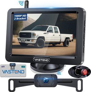 AMTIFO Wireless Backup Camera Car Truck HD 1080P 7 Inch Monitor Easy  Install Rear View Camera System 2 Channels Color Night Vision A19 