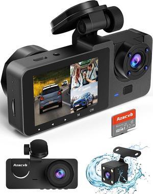 Dash Camera for Cars,4K Car Camera Full UHD Dash Cam Front Rear with Free 32GB SD Card,Built-in Super Night Vision,2.0'' IPS Screen,170°Wide Angle,WDR, Loop Recording, 24H Parking Mode