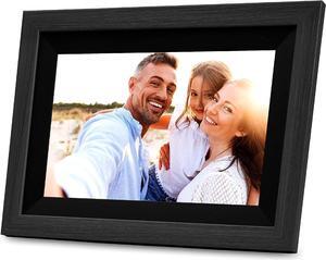 iHome WiFi Digital Picture Frame Compatible with Frameo App, 32G Digital Photo Frame with Secure Image Sharing for Tabletop or Wall Mount  Black Wood (IPF1032BW), Welcome to consult