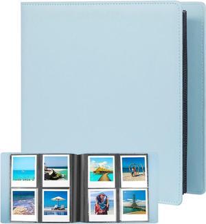 192 Pockets Photo Album for Fujifilm Instax Wide 300 Camera, Polaroid 600 i-Type Film Album, Extra Large Picture Albums for Polaroid Now OneStep2 OneStep+ Instant Camera, POP Lab Print Camera (Blue)
