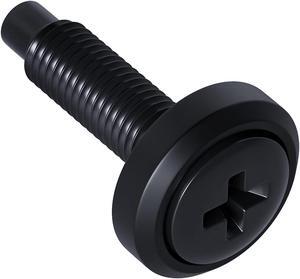 ECHOGEAR Rack Mount Screws 100 Pack - 10/32 Steel Screws with Attached Nylon Washers & Pilot Point Heads - Made to Use with Network Racks, Enclosures, & Cabinets