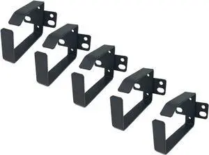 5 Pieces of 1.7 x 2.7in Server Rack Cable Management D-Ring Hooks - Network Rack-Mount Cord Organizer Ring Set for Power Cords, Fiber Optic or Network Patch Cables (5DRing)