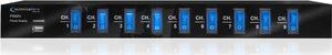 Technical Pro Electric Rack Mount Power Supply Surge Protector with 9 Power switches, 1800 Watts Max Load, 5V USB Charging Port, 9 Outlet High Load Power Cord (4 Foot), Welcome to consult