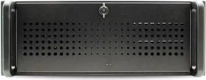Aic RMC-4S Rackmount Chassis, 4U with Fan, Aluminum Door, Full Height 7 Slot Rear Panel, USB 3.0, W/O PSU, Black Color, Welcome to consult