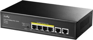 Cudy 24 Gigabit Ethernet Unmanaged PoE+ Switch, 300W, 24 * 100/1000Mbps PoE+ Ports, 2 Gigabit SFP, CCTV / VLAN Mode, 19-inch Rackmount, 802.3af/at, GS1028PS2, Welcome to consult