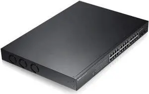 ZyXEL GS1900-24HP, 24-port GbE L2 PoE Smart Switch, rackmount, 170 Watt ZyXEL GS1900-24HP, 24-port GbE L2 PoE Smart Switch, rackmount, 170 Watt