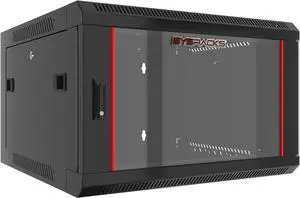 6U - Server Rack - Wall Mount Rack - Locking Cabinet for Network - Electronics - Security - Audio - Video - AV Equipment - Data Rack - 24-Inch Depth Server Cabinet