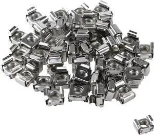 Antrader M6 Cage Nuts, M6 Mounting Cage Nuts for Server Shelves Rack & Cabinet Pack of 50