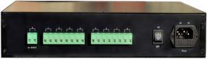 EVERSECU 1.5U/19 Rack Mount 9 Channel DC12V 10 Amp PTC Fuse CCTV Power Supply with Metal Box, AC Plug for Security Cameras, DVRs, IP Cameras, CCTV Cameras, Welcome to consult