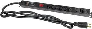 Metered-Surge Protection PDU, 240V, L6-30P, 30A, 7200watts, (6) C13 & (2) C19 Outlets, Crypto Mining PDU, Data Centre PDU, ASIC/RIGS PDU, Welcome to consult