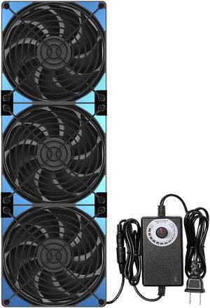 120mmx3 360mm Adjustable Computer PC Vent Fans 3-12V Speed Controller for Chicken Coop Rack Space Window Wall Cabinet Server Mining Rig Exhaust Cooling, Welcome to consult