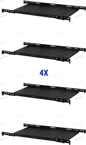 RAISING ELECTRONICS Fixed Rack Server Shelf 1U 19inch Shelves 4 Post Rack Mount Adjustable Deep for Server Network Rack (21.5inch Depth), Welcome to consult