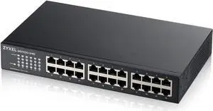 Zyxel 24-Port Unmanaged Gigabit Switch- Fanless Design [GS1100-24E]