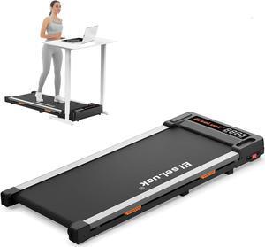 Elseluck Walking Pad, Under Desk Treadmill for Home Office, 2 in 1 Portable Walking Treadmill with Remote Control, Walking Jogging Machine in LED Display
