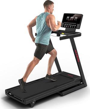 RUNOW Treadmill with Incline, Perfect as Treadmills for Home Walking and Running, Foldable Treadmill Support Bluetooth and Customized Programs, Easy Assembly Exercise Machine