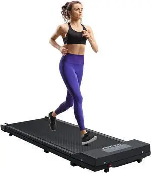 Walking Pad Under Desk Treadmill DAEYEGIM Walking Treadmill for Home Office with Remote Electric Treadmill, Portable Treadmill in LED Display
