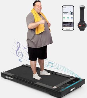 CEARTRY Walking Pad 300 lb Capacity, Under Desk Treadmill with App & Speaker, Treadmills for Home, Protable Treadmill for Small Space, Desk Treadmill for Office
