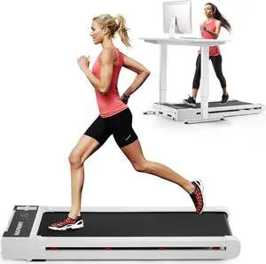 MAVPAWIY Under Desk Treadmill, Incline Walking Pad Treadmill for Home/Office Use, 2.25HP Quiet Treadmill for Walking and Jogging