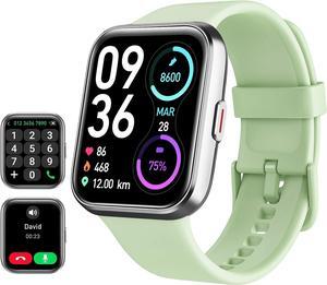 Smart Watch for Men Women(Call Receive/Dial), Alexa Built-in, 1.7" Touch Screen Fitness Tracker with Heart Rate Sleep Tracking, 60 Sports Modes, 5ATM Waterproof Smartwatch for Android iPhone