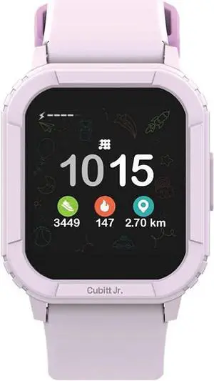 Cubitt Jr Smart Watch Fitness Tracker for Kids and Teens, with 24h Body Temperature, Games, Step Counter, Sleep Monitor, Heart Rate Monitor, Activity Tracker, 1.4" Touch Screen, IP68 Waterproof