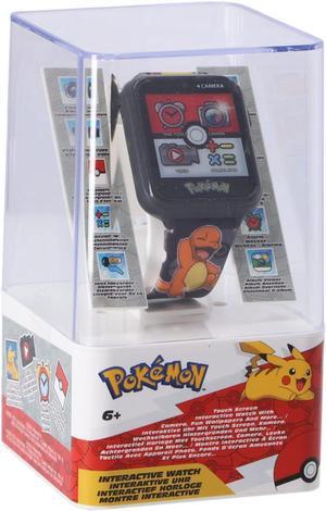 Accutime Kids Pokemon Pikachu Black Educational Learning Touchscreen Smart Watch Toy for Boys Girls  Selfie Cam Alarm Calculator  More Model POK4231AZ