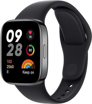 Xiaomi Redmi Smart Watch 3 175 Inch AMOLED Touch Display 5ATM Water Resistant 12 Days Battery Life GPS 120 Workout Mode Heart Rate Monitor Calori Consumption Fitness Activity Tracker Black